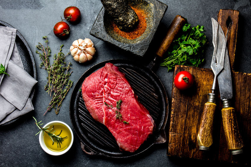 Dry Aged Hüftsteaks, geschnitten von der Galloway Major Muhhh